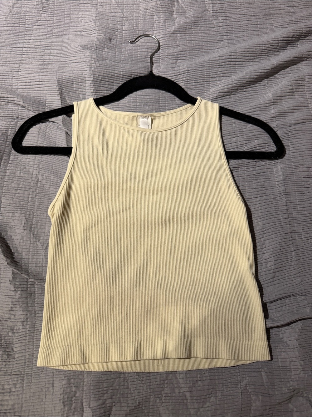 Nikibiki Ribbed Tank Top in Cream